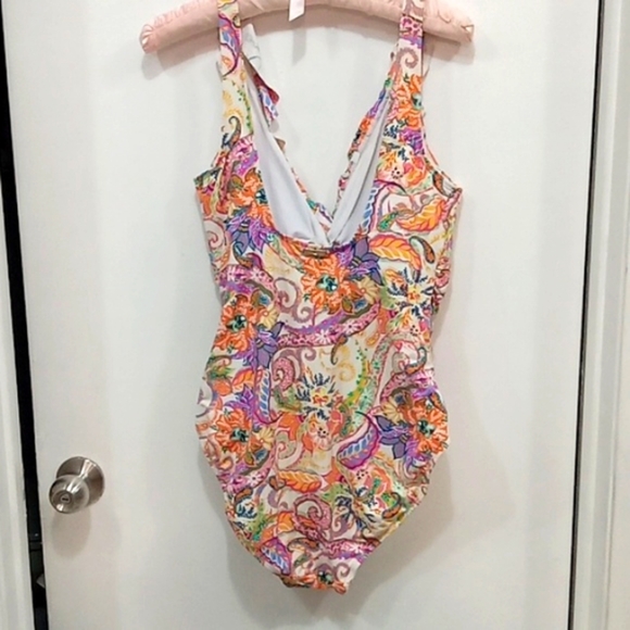 Lauren Ralph Lauren 1 piece Bathing suit Paisley - Picture 5 of 8
